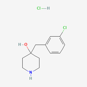 4-[(3-Chlorophenyl)methyl]piperidin-4-ol hydrochloride