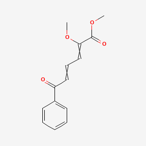 molecular formula C14H14O4 B14339680 Methyl 2-methoxy-6-oxo-6-phenylhexa-2,4-dienoate CAS No. 104514-15-0