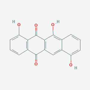 molecular formula C18H10O5 B14339722 1,7,11-Trihydroxytetracene-5,12-dione CAS No. 94620-40-3