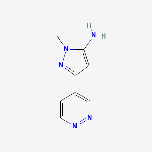 1-methyl-3-(pyridazin-4-yl)-1H-pyrazol-5-amine