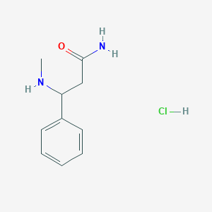 3-(Methylamino)-3-phenylpropanamide hydrochloride