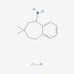 7,7-dimethyl-6,7,8,9-tetrahydro-5H-benzo[7]annulen-5-amine hydrochloride