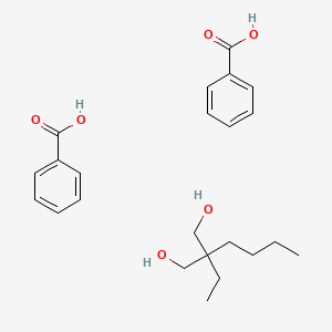 molecular formula C23H32O6 B14339785 Benzoic acid;2-butyl-2-ethylpropane-1,3-diol CAS No. 102887-49-0