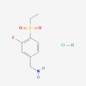[4-(Ethanesulfonyl)-3-fluorophenyl]methanamine hydrochloride
