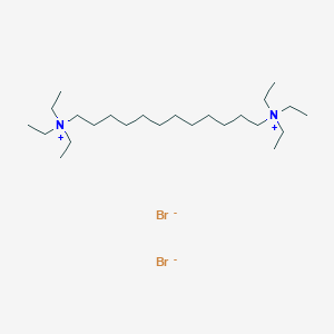 molecular formula C24H54Br2N2 B14339866 triethyl-[12-(triethylazaniumyl)dodecyl]azanium;dibromide CAS No. 101122-64-9