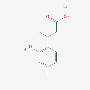 molecular formula C11H13LiO3 B1433988 Lithium(1+) ion 3-(2-hydroxy-4-methylphenyl)butanoate CAS No. 1803588-65-9