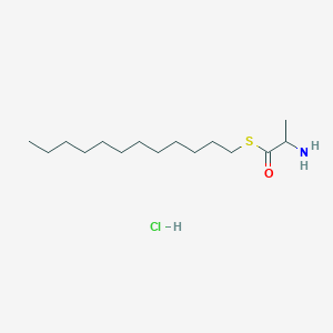 molecular formula C15H32ClNOS B14339897 S-dodecyl 2-aminopropanethioate;hydrochloride CAS No. 96426-61-8