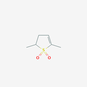 molecular formula C6H10O2S B14339924 Thiophene, 2,3-dihydro-2,5-dimethyl-, 1,1-dioxide CAS No. 108035-65-0