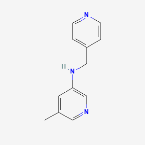molecular formula C12H13N3 B1433993 5-methyl-N-(pyridin-4-ylmethyl)pyridin-3-amine CAS No. 1592679-07-6