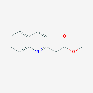 molecular formula C13H13NO2 B1433994 Methyl 2-(quinolin-2-yl)propanoate CAS No. 97479-86-2