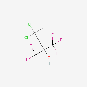 molecular formula C6H6Cl2F6O B14339951 2-Pentanol, 4,4-dichloro-1,1,1-trifluoro-2-(trifluoromethyl)- CAS No. 101931-61-7