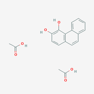 molecular formula C18H18O6 B14339965 Acetic acid;phenanthrene-3,4-diol CAS No. 95833-48-0