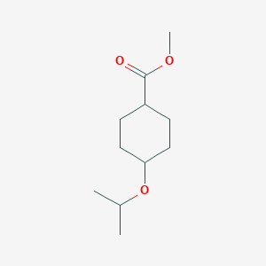 molecular formula C11H20O3 B1433999 Methyl 4-(propan-2-yloxy)cyclohexane-1-carboxylate CAS No. 1224582-23-3