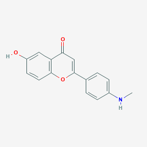 molecular formula C16H13NO3 B014340 N-Methylaminogenistein CAS No. 359436-93-4