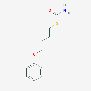 molecular formula C11H15NO2S B14340001 S-(4-Phenoxybutyl) carbamothioate CAS No. 106664-92-0