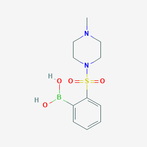 molecular formula C11H17BN2O4S B1434001 2-(4-Methylpiperazin-1-ylsulfonyl)phenylboronic acid CAS No. 1704063-62-6
