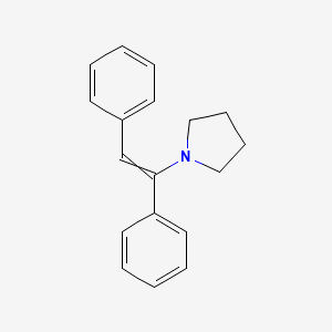 molecular formula C18H19N B14340039 1-(1,2-Diphenylethenyl)pyrrolidine CAS No. 101137-55-7