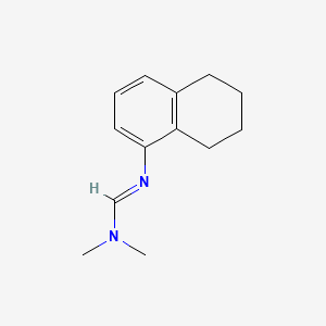 molecular formula C13H18N2 B14340047 N,N-Dimethyl-N'-(5,6,7,8-tetrahydronaphth-1-yl)formamidine CAS No. 101398-76-9