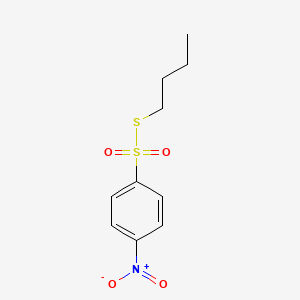molecular formula C10H13NO4S2 B14340056 S-Butyl 4-nitrobenzene-1-sulfonothioate CAS No. 106148-90-7
