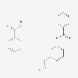 molecular formula C21H18O5 B14340065 Benzoic acid;[3-(hydroxymethyl)phenyl] benzoate CAS No. 106262-10-6