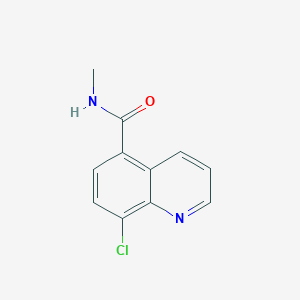 molecular formula C11H9ClN2O B1434008 8-chloro-N-methylquinoline-5-carboxamide CAS No. 1803597-52-5