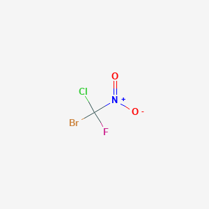 molecular formula CBrClFNO2 B14340083 Bromo(chloro)fluoro(nitro)methane CAS No. 105804-65-7