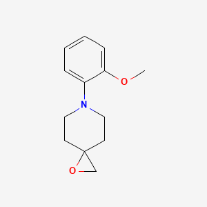 molecular formula C13H17NO2 B1434014 6-(2-Methoxyphenyl)-1-oxa-6-azaspiro[2.5]octane CAS No. 1823271-74-4