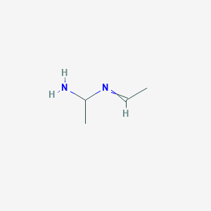 molecular formula C4H10N2 B14340155 1-(Ethylideneamino)ethan-1-amine CAS No. 95465-58-0