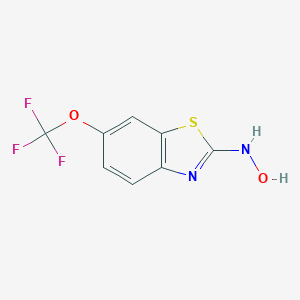 molecular formula C₁₄H₁₃F₃N₂O₈S B143402 N-Hydroxy Riluzole CAS No. 179070-90-7
