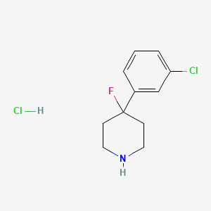 4-(3-Chlorophenyl)-4-fluoropiperidine HCl