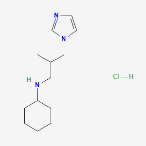 N-[3-(1H-imidazol-1-yl)-2-methylpropyl]cyclohexanamine hydrochloride