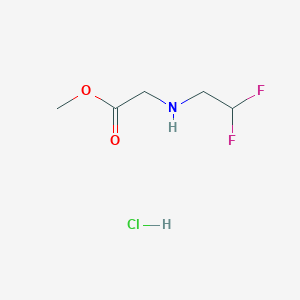 Methyl 2-[(2,2-difluoroethyl)amino]acetate hydrochloride