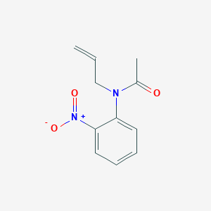 molecular formula C11H12N2O3 B14340300 Acetamide, N-(2-nitrophenyl)-N-2-propenyl- CAS No. 107616-24-0