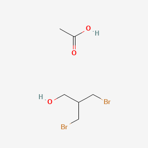 molecular formula C6H12Br2O3 B14340361 Acetic acid;3-bromo-2-(bromomethyl)propan-1-ol CAS No. 106023-64-7