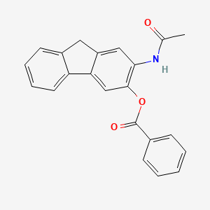 molecular formula C22H17NO3 B14340377 3-Benzoyloxy-2-acetylaminofluorene CAS No. 99240-68-3