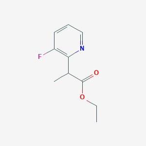 molecular formula C10H12FNO2 B1434039 Ethyl 2-(3-fluoropyridin-2-yl)propanoate CAS No. 1803591-77-6