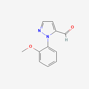 molecular formula C11H10N2O2 B1434041 1-(2-methoxyphenyl)-1H-pyrazole-5-carbaldehyde CAS No. 1159830-34-8