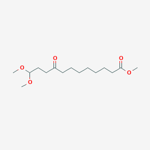 molecular formula C15H28O5 B14340422 Methyl 12,12-dimethoxy-9-oxododecanoate CAS No. 101650-77-5
