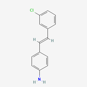 molecular formula C14H12ClN B14340424 4-Amino-3'-chlorostilbene CAS No. 93535-04-7