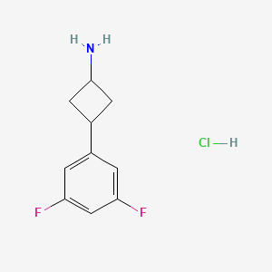 molecular formula C10H12ClF2N B1434043 (1r,3r)-3-(3,5-Difluorophenyl)cyclobutan-1-amine hydrochloride CAS No. 1807896-13-4