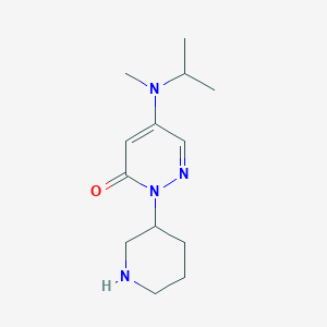 5-[Methyl(propan-2-yl)amino]-2-(piperidin-3-yl)-2,3-dihydropyridazin-3-one