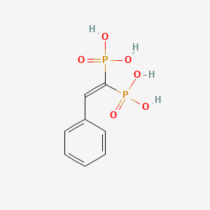 molecular formula C8H10O6P2 B14340486 Phosphonic acid, (phenylethenylidene)bis- CAS No. 105532-75-0