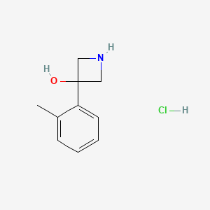 3-(2-Methylphenyl)azetidin-3-ol hydrochloride