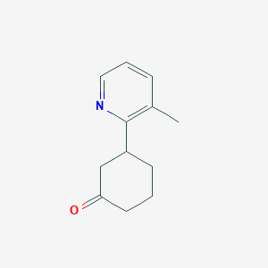 3-(3-Methylpyridin-2-yl)cyclohexan-1-one