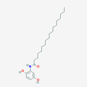 molecular formula C24H41NO3 B14340522 N-(2,5-Dihydroxyphenyl)octadecanamide CAS No. 96048-53-2