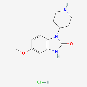 molecular formula C13H18ClN3O2 B1434053 5-Methoxy-1-(piperidin-4-yl)-1H-benzo[d]imidazol-2(3H)-one HCl CAS No. 107618-02-0