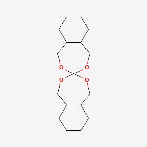 molecular formula C17H28O4 B14340539 Hexadecahydro-3,3'-spirobi[[2,4]benzodioxepine] CAS No. 103545-44-4