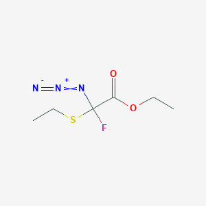 molecular formula C6H10FN3O2S B14340547 Ethyl azido(ethylsulfanyl)fluoroacetate CAS No. 106636-66-2