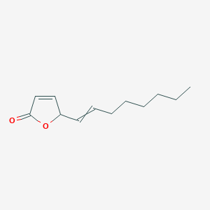 molecular formula C12H18O2 B14340566 5-(Oct-1-en-1-yl)furan-2(5H)-one CAS No. 101125-55-7