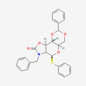 molecular formula C27H25NO5S B1434064 (2R,6S,7S,9S,12R)-5-benzyl-12-phenyl-7-phenylsulfanyl-3,8,11,13-tetraoxa-5-azatricyclo[7.4.0.02,6]tridecan-4-one CAS No. 910805-49-1